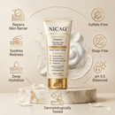 NICAQ Acne Control Face Wash – 3% Cica, Ceramide & Niacinamide – Gentle Barrier Repair Cleanser for Acne, Redness, Excess Oil & Sensitive Skin – Non Drying Daily Face Wash – 100g