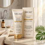 NICAQ Acne Control Face Wash – 3% Cica, Ceramide & Niacinamide – Gentle Barrier Repair Cleanser for Acne, Redness, Excess Oil & Sensitive Skin – Non Drying Daily Face Wash – 100g